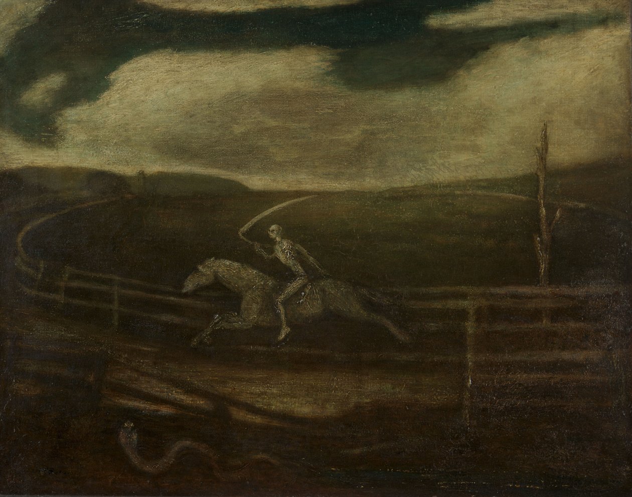 The Race Track, or Death on a Pale Horse, ca. 1896-1908 (olje på lerret) av Albert Pinkham Ryder
