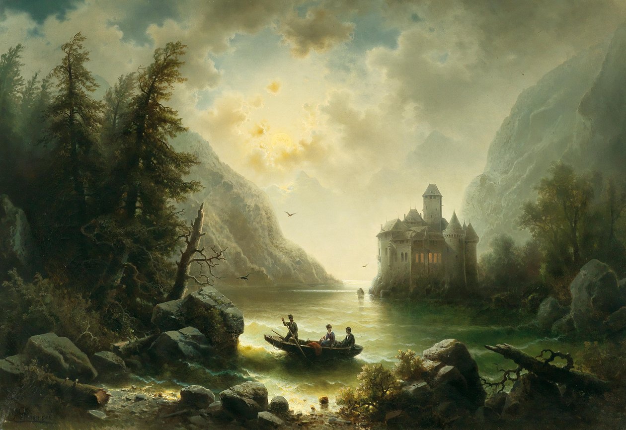 Kryss i en måneskinn natt av Albert Rieger