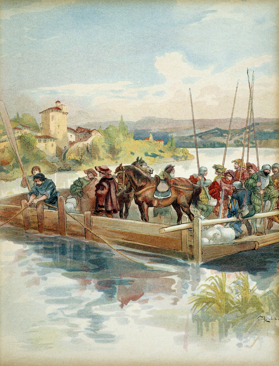 Charles IV av Bourbon (greve daværende hertug av Vendome av Albert Robida