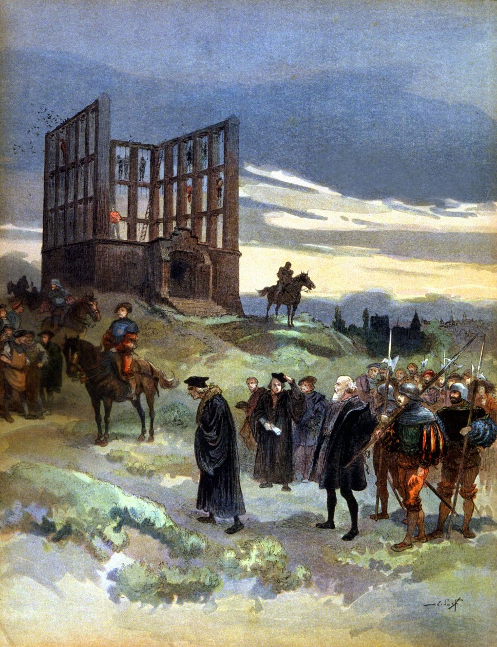 Hengingen av superintendant Semblancay (1527) av Albert Robida