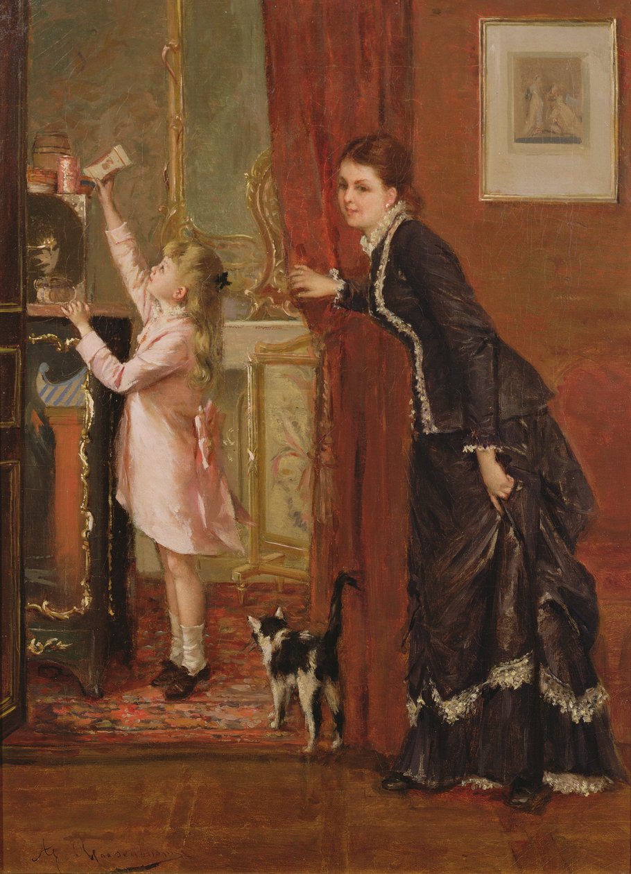 Sparer lommepengene hennes, 1800-tallet av Albert Roosenboom