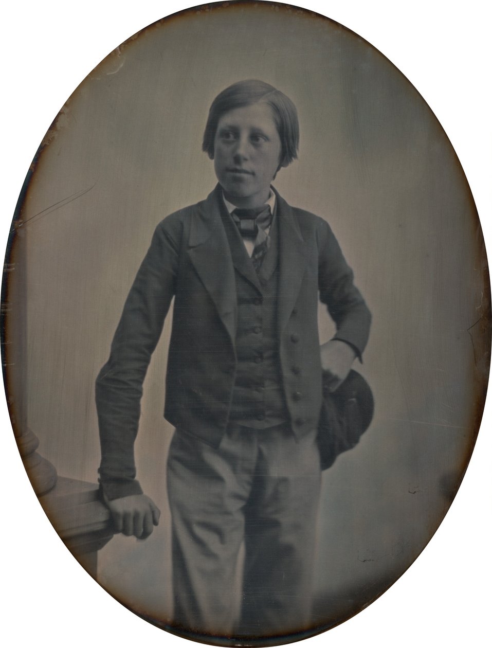 Portrett av en gutt, 1853-1855. Skapere: Albert Sands Southworth, Josiah Johnson Hawes. av Albert Sands Southworth, Josiah Johnson Hawes