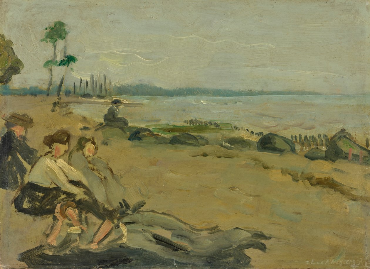 Badestrand av Albert Weisgerber