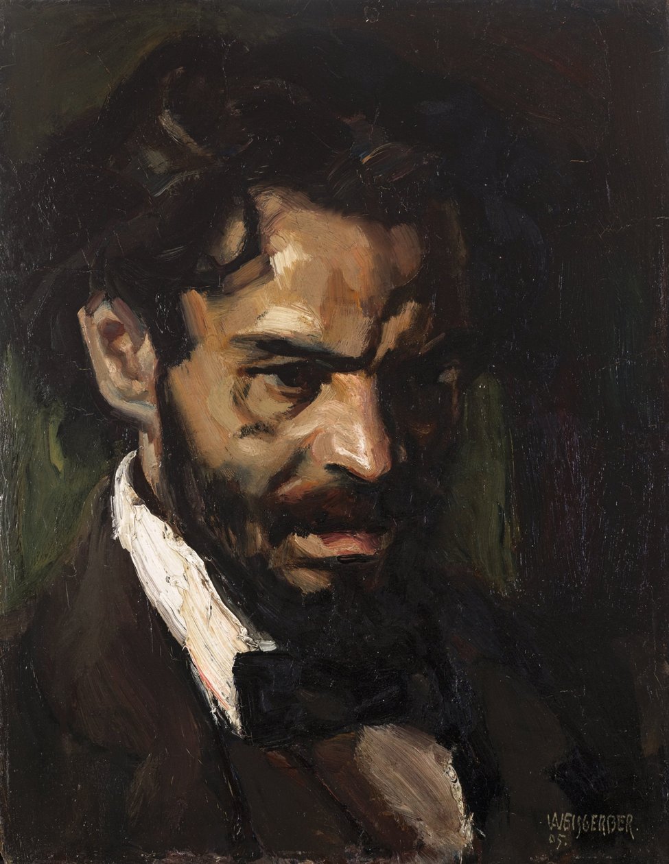 Poeten Ludwig Scharf av Albert Weisgerber