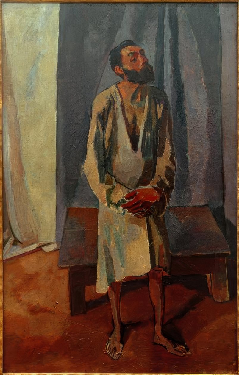 Mann i skjorte (modellen) av Albert Weisgerber
