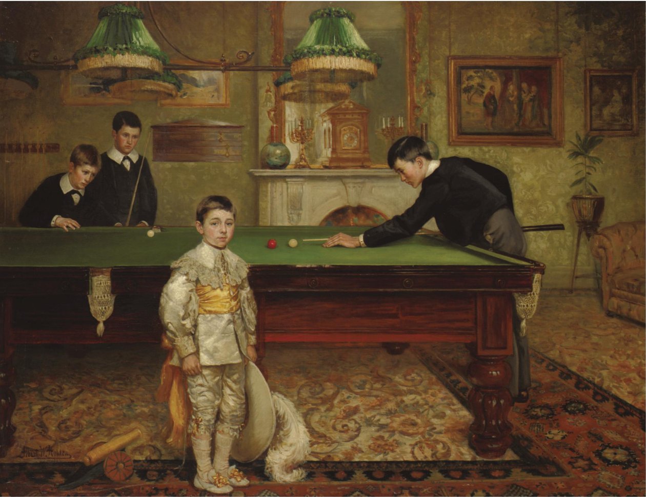 Biljardrom, 1902 av Albert William Holden