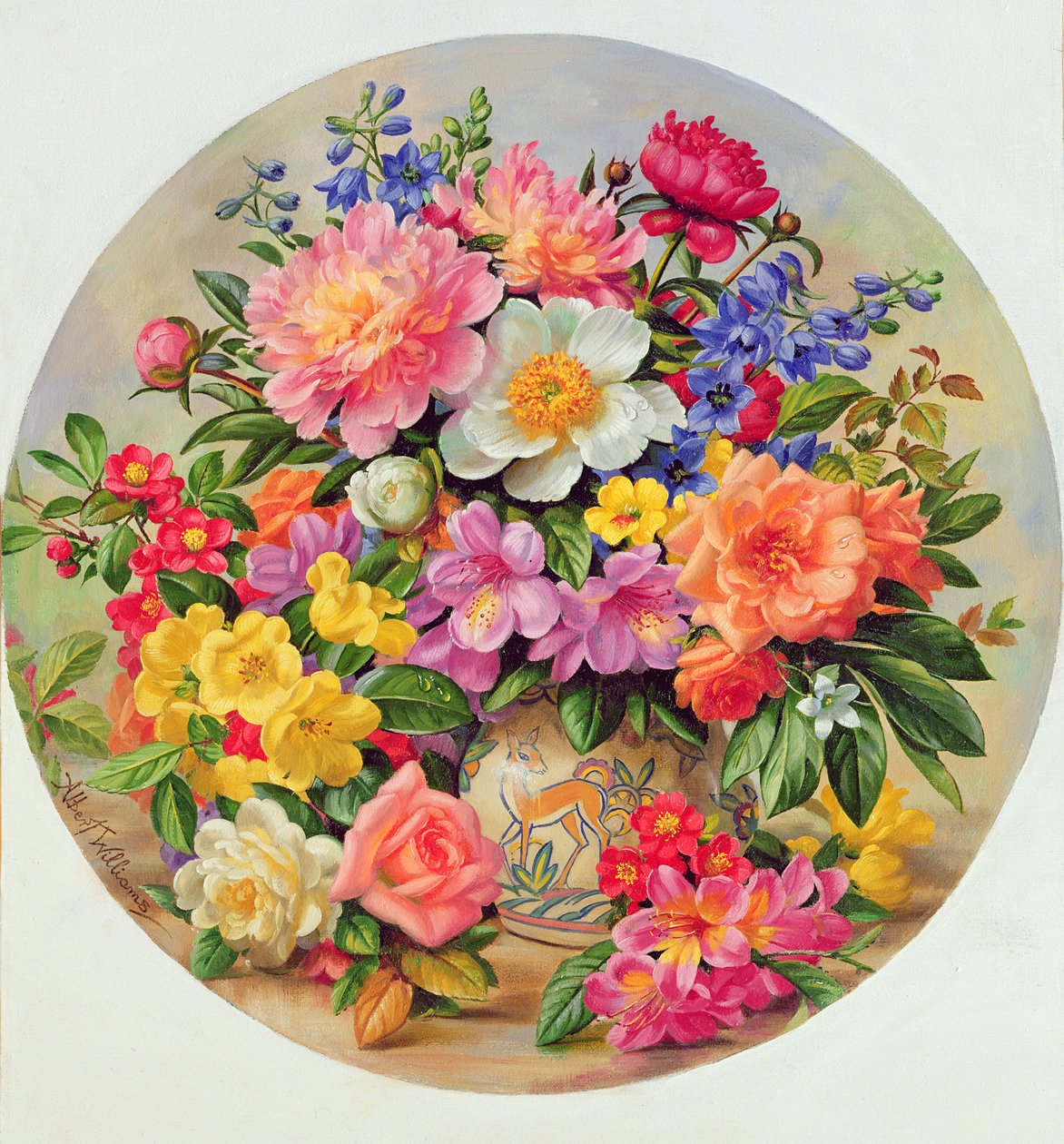 A405C hageblomster i juli av Albert Williams