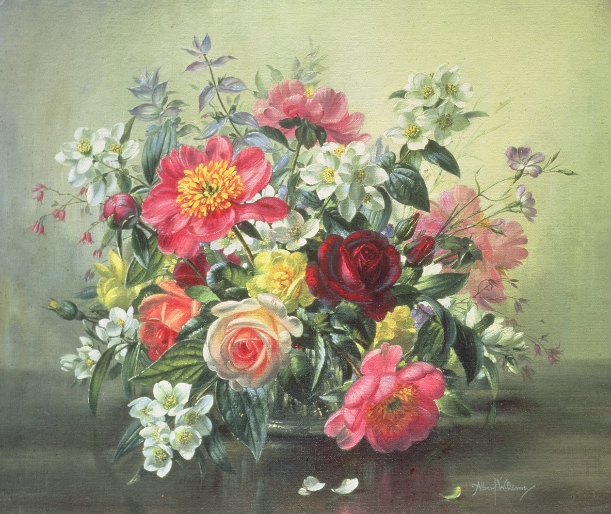 AB311 Blomster av romantisk juni av Albert Williams