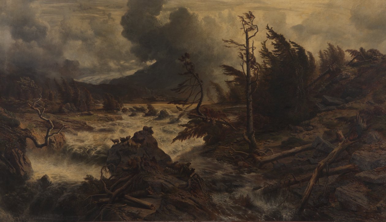 Tordenvær i høyfjellet av Albert Zimmermann