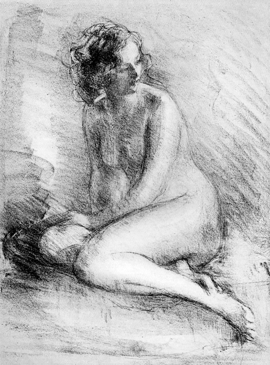 Nakenstudie, 1913. av Albert de Belleroche