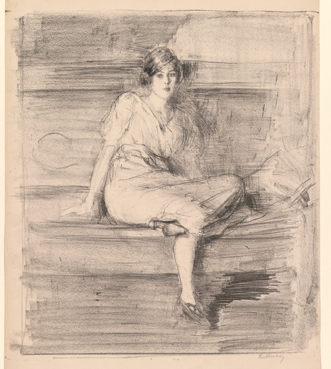 Uten tittel Young Lady Seated, 1914. av Albert de Belleroche