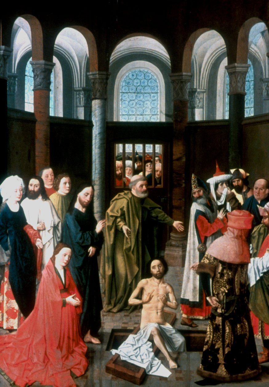 The Raising of Lazarus, midten av 1400-tallet av Albert van Ouwater