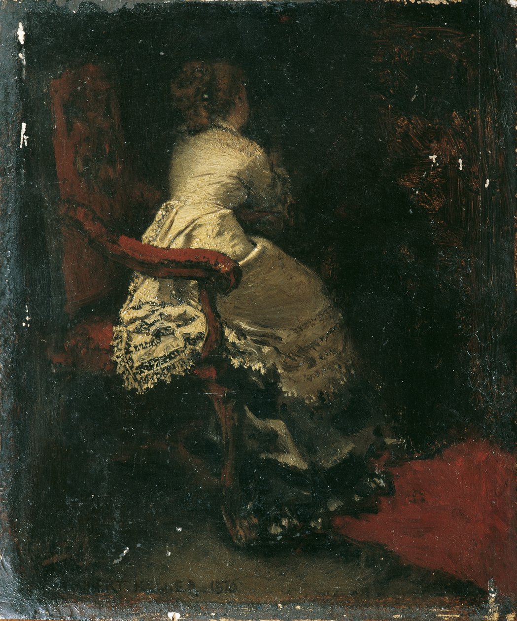 Dame i lenestolen av Albert von Keller