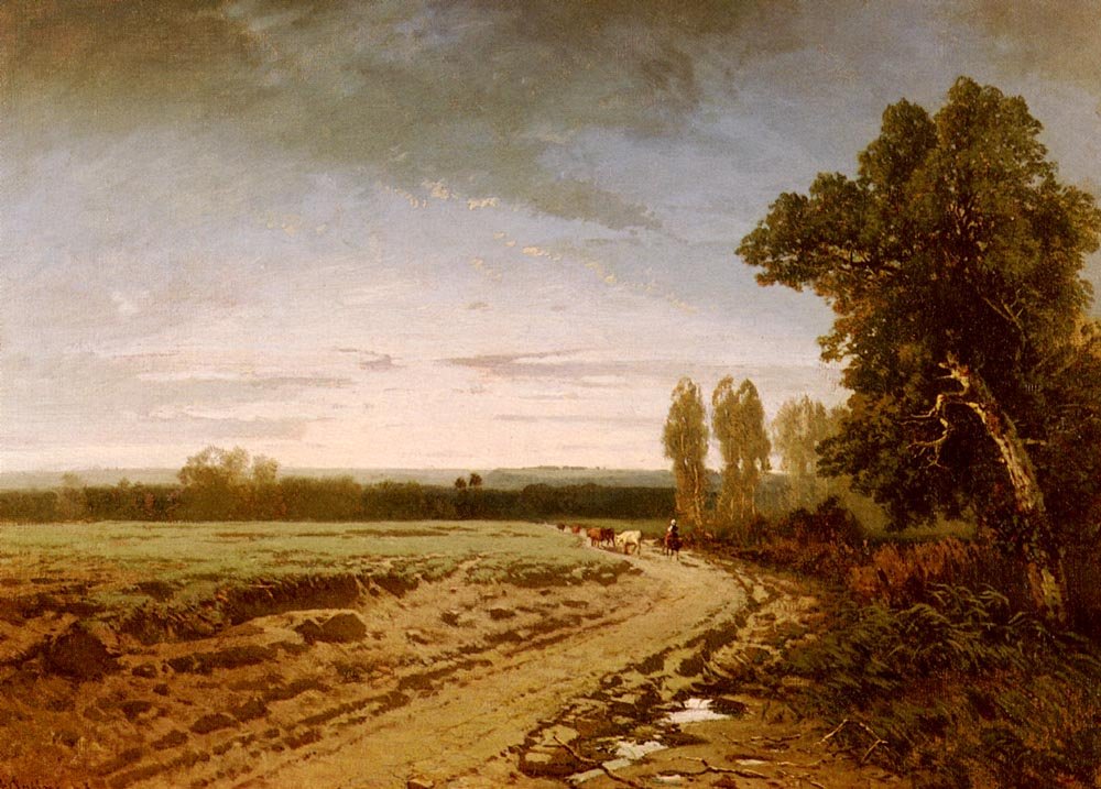 Går til beitet tidlig morgen av Alberto Pasini