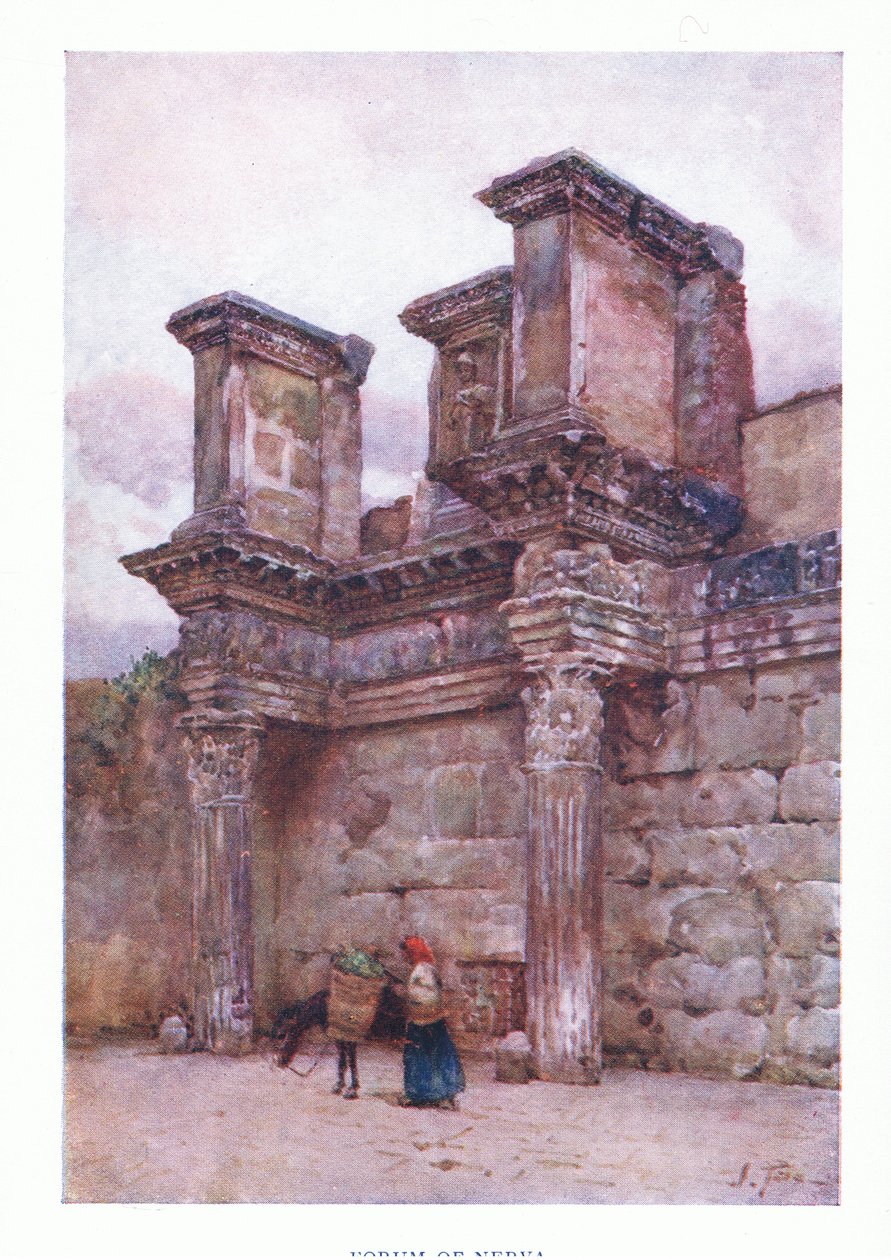 Forum of Nerva, fra Roma utgitt av A & C Black Ltd, 1925 av Alberto Pisa