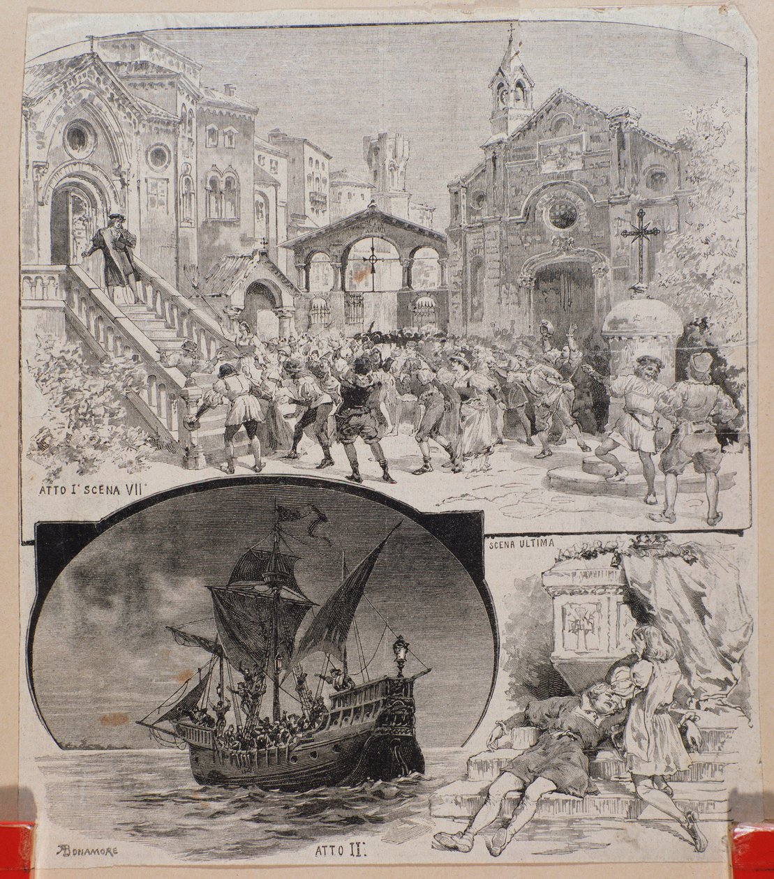 Illustrasjoner av Cristoforo Colombo, verk av Alberto Franchetti, rundt 1892 av Alberto Franchetti
