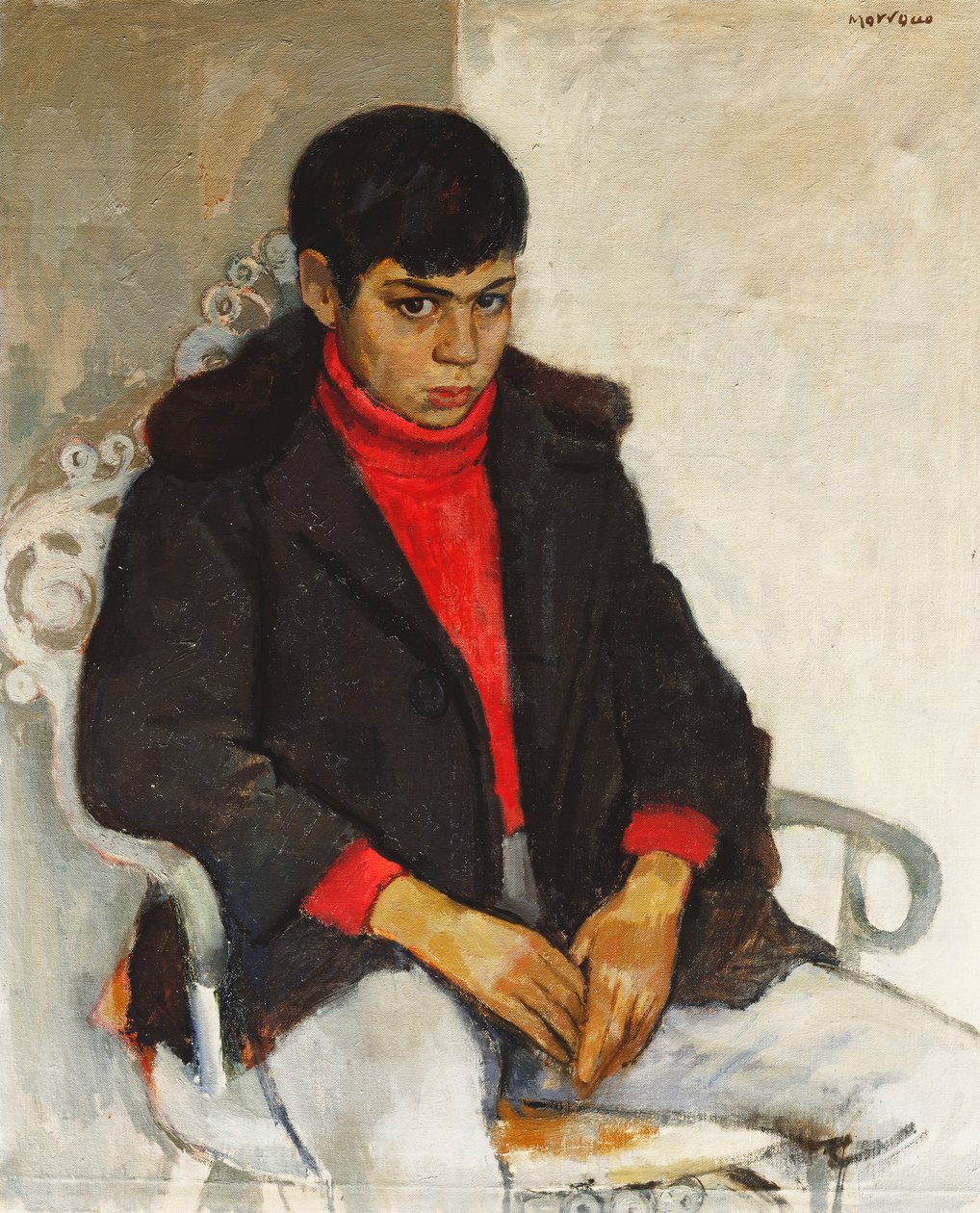 Portrett av Laurie Morrocco av Alberto Morrocco