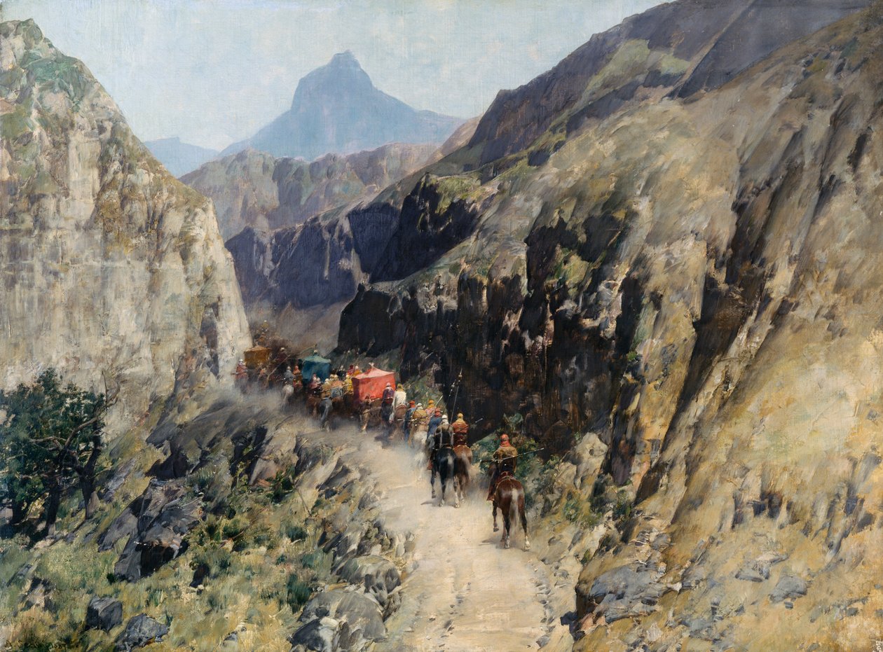 Caravan i Persia av Alberto Pasini