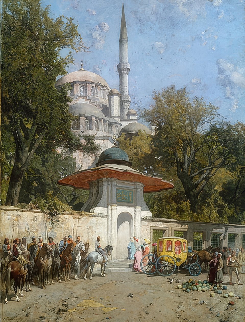 En moske. 1872 av Alberto Pasini