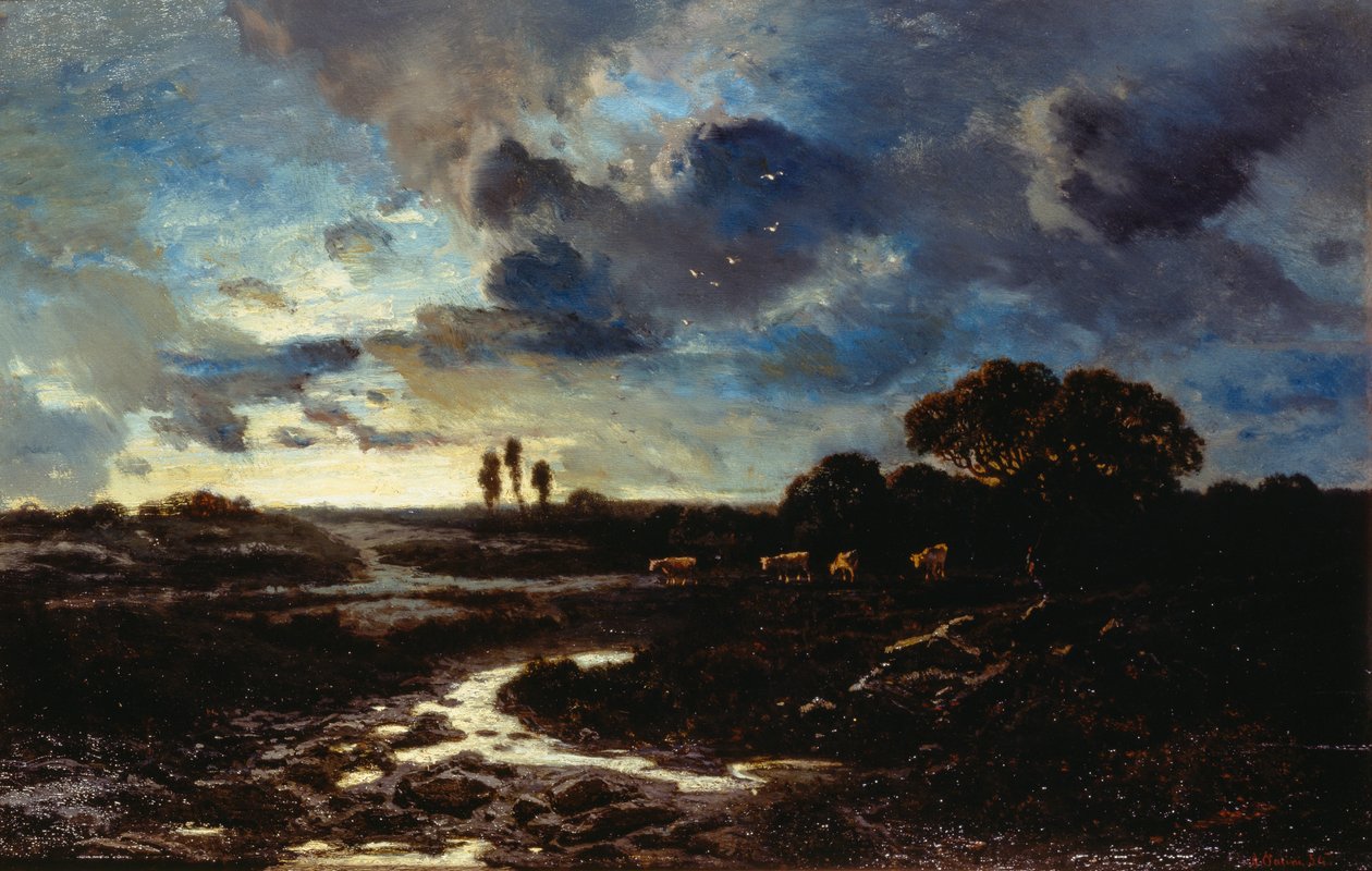 Beite på den franske landsbygda av Alberto Pasini