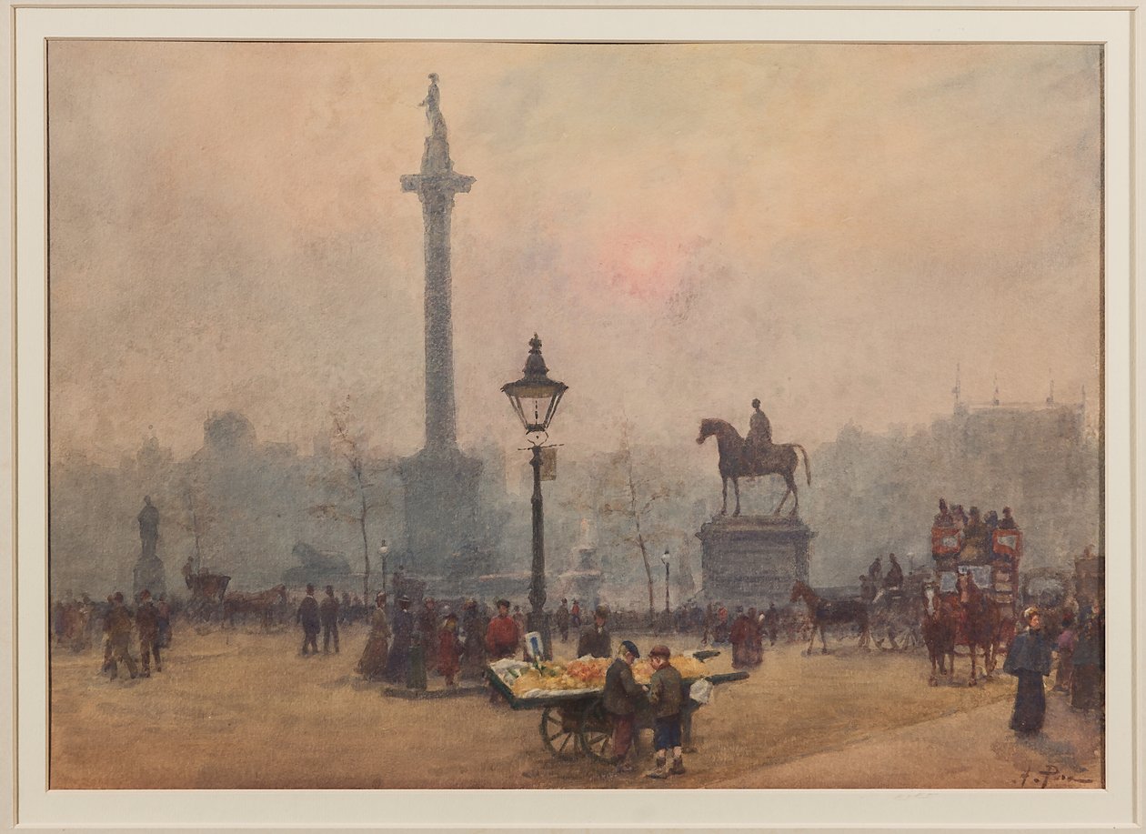 Trafalgar Square (akvarell) av Alberto Pisa