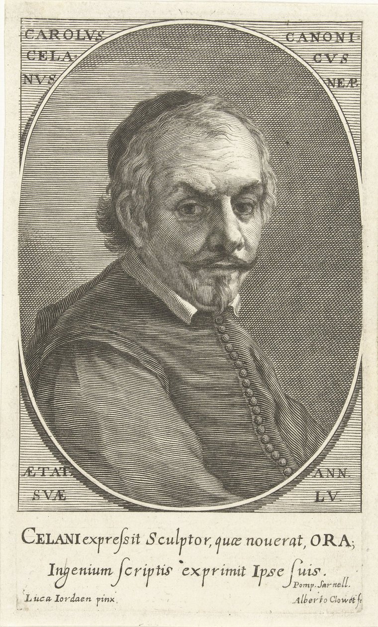 Portrett av Carolus Celanus av Albertus Clouwet