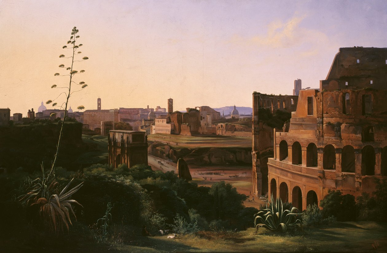 Utsikt over Colosseum i Roma av Albijn Van den Abeele