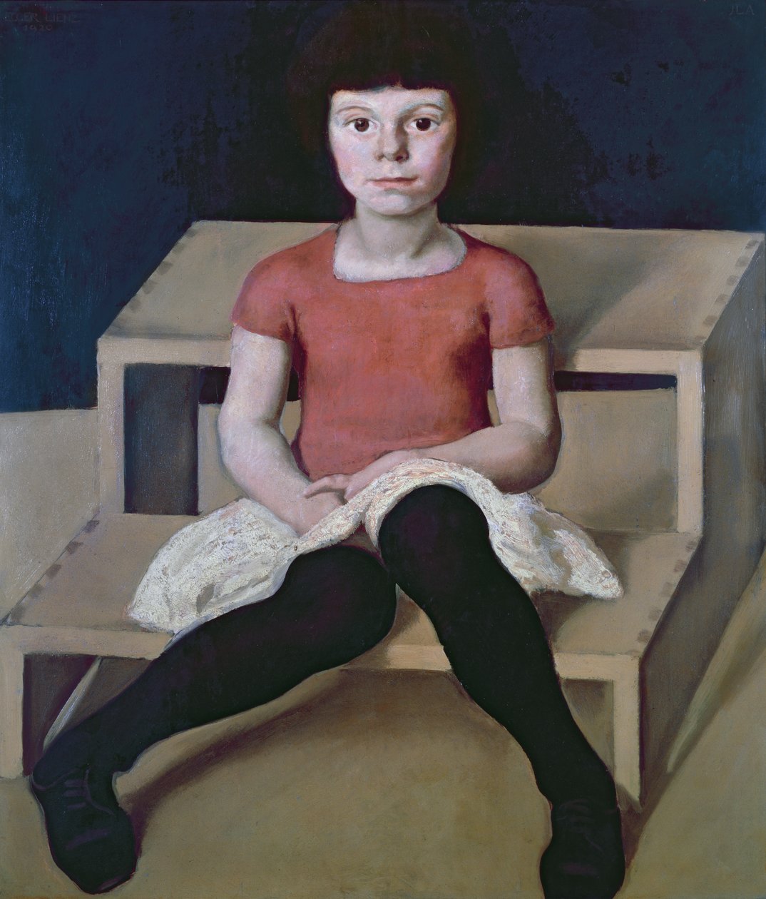 Kunstnerens yngste datter, 1920 av Albin Egger Lienz