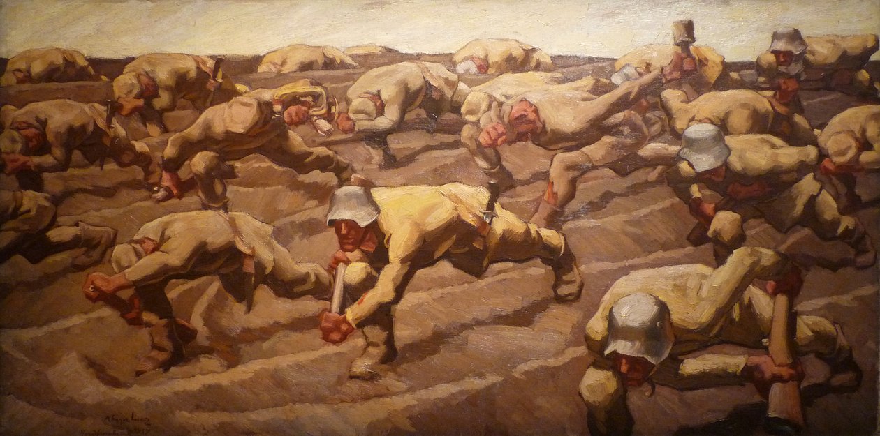 Nord -Frankrike, 1917 av Albin Egger Lienz