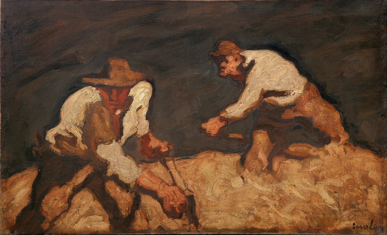 Reapers in a Gathering Storm, 1912 av Albin Egger Lienz