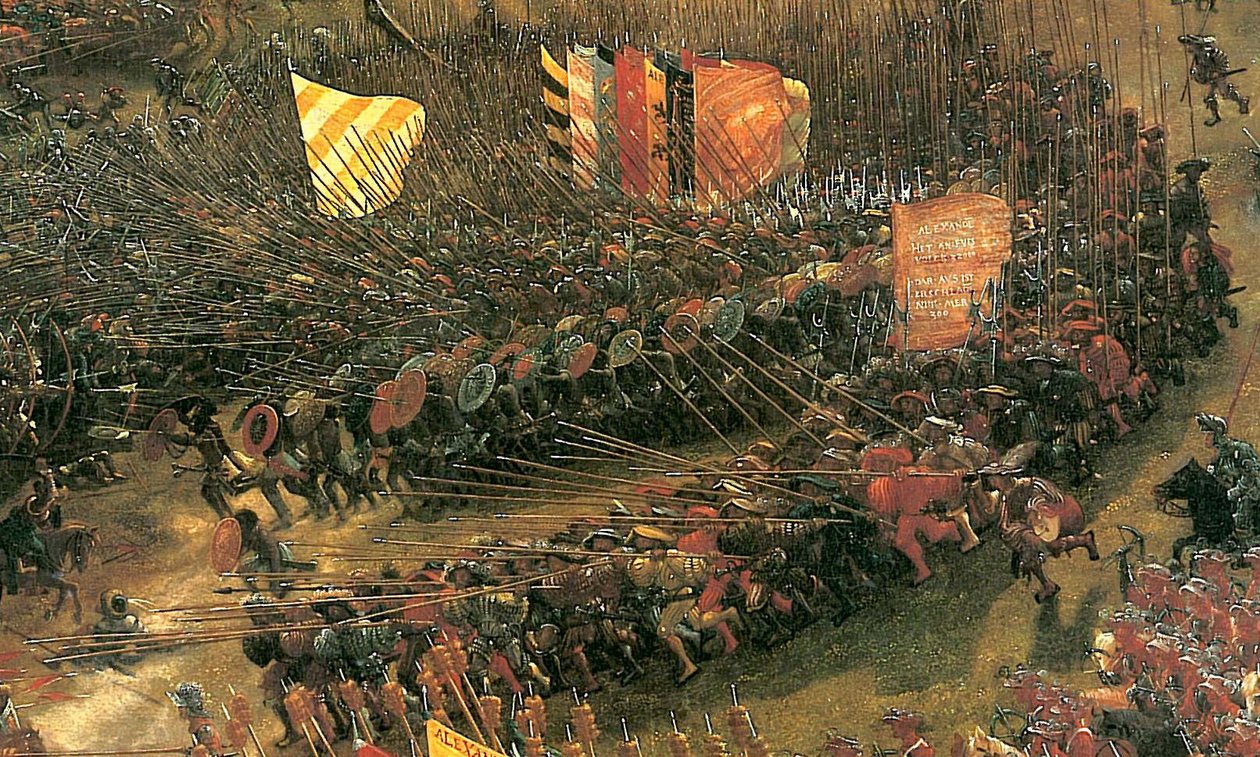 Slaget ved Issus (detalj) av Albrecht Altdorfer