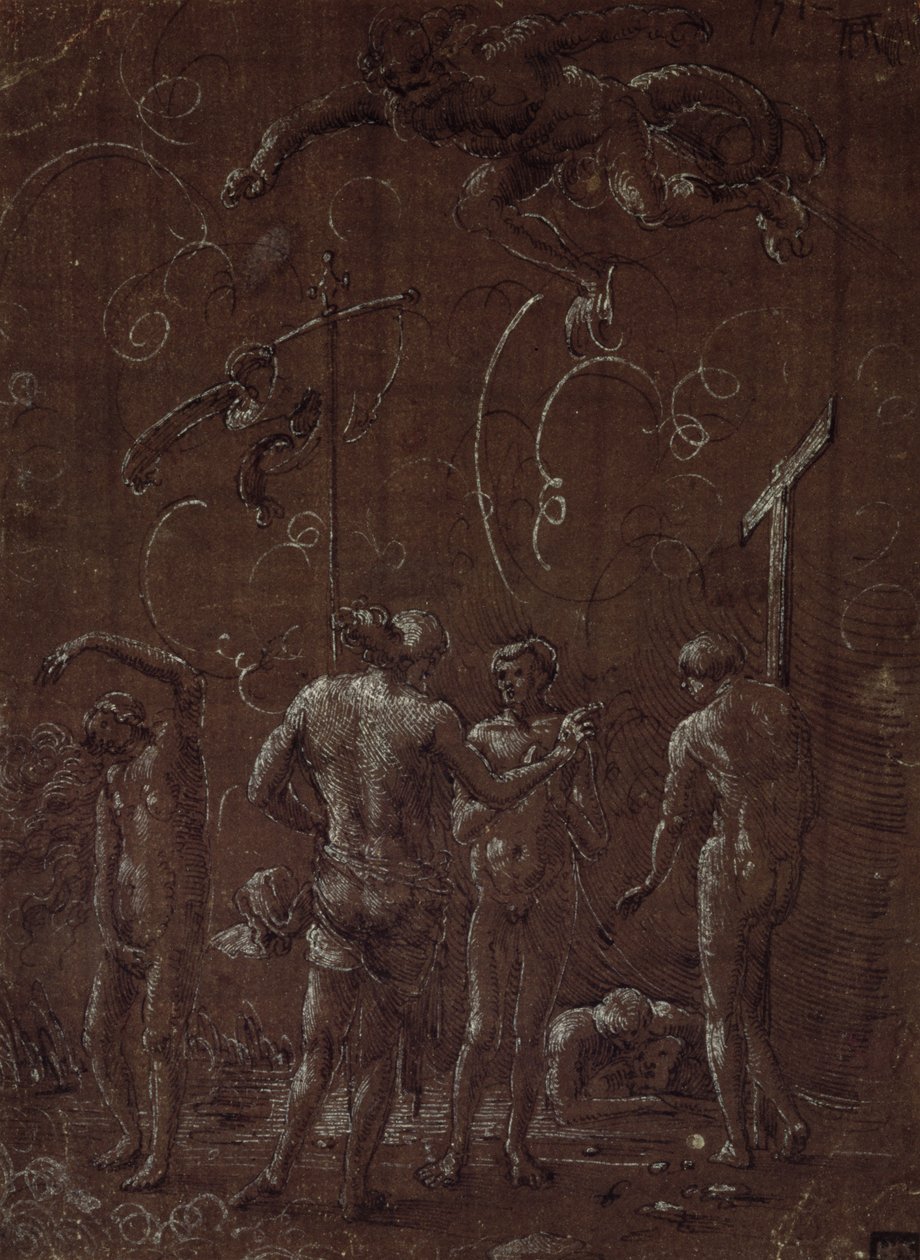 Kristus i Limbo, 1500-tallet av Albrecht Altdorfer