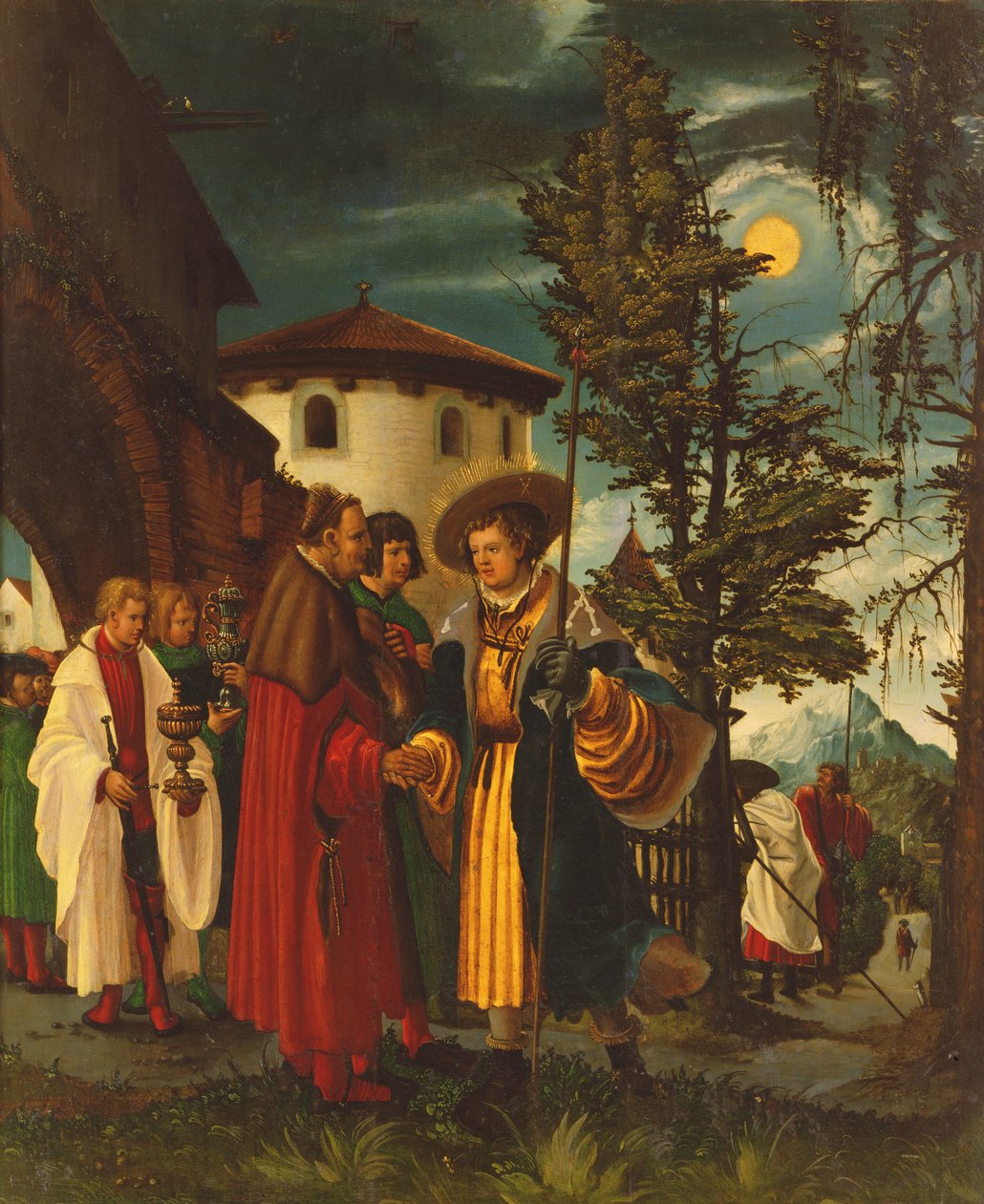 Saint Florians avgang, 1516-18 av Albrecht Altdorfer
