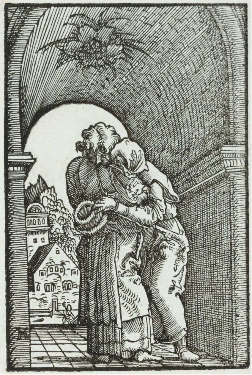 Møtet mellom Joachim og Anne av Albrecht Altdorfer