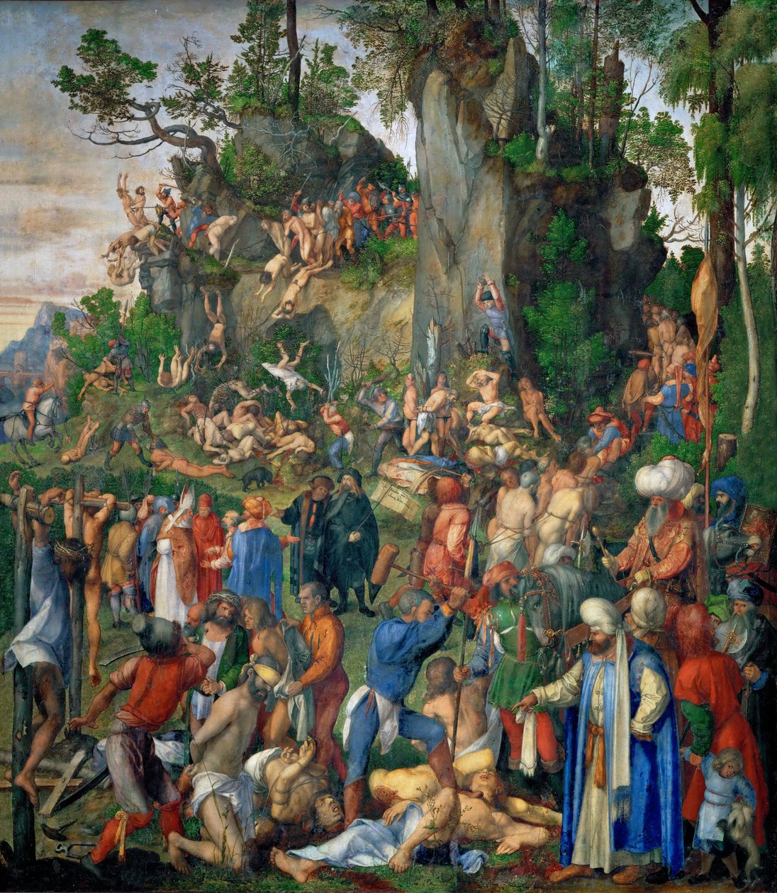 Tortur av de ti tusen kristne av Albrecht Dürer
