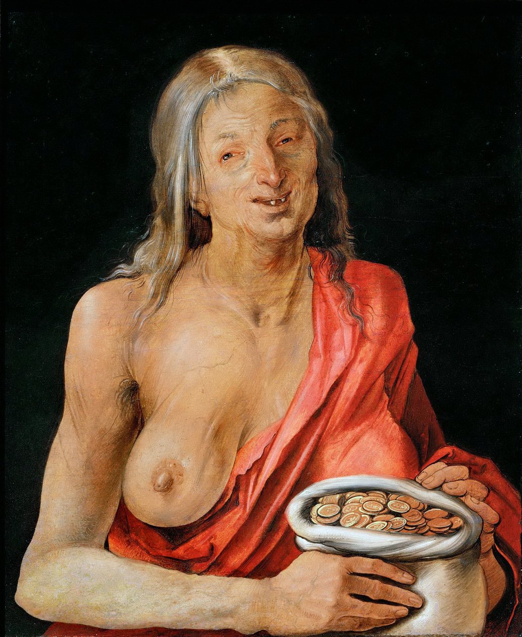 Allegori av grådighet av Albrecht Dürer