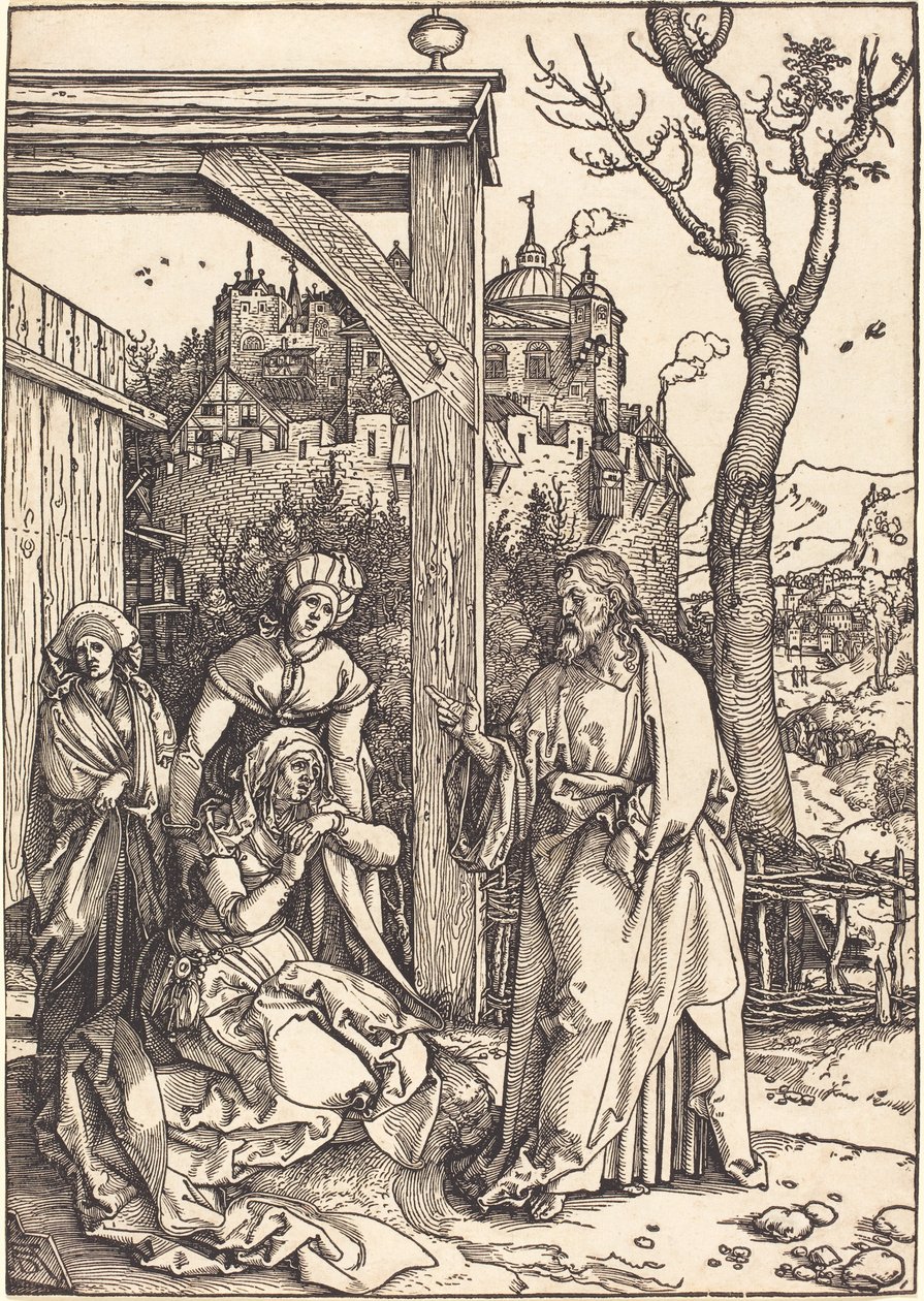 Kristus tar permisjon fra sin mor av Albrecht Dürer
