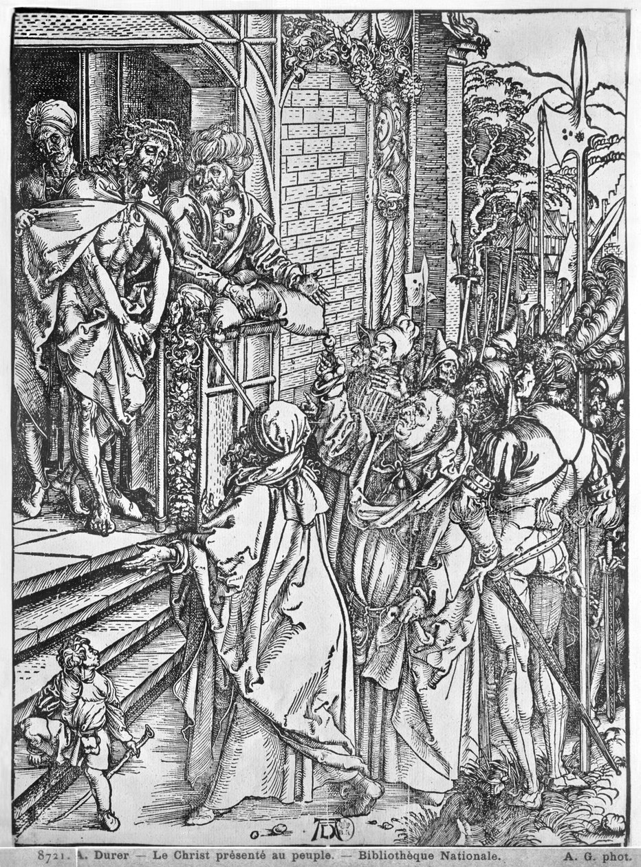 Kristus presenterte for folket av Albrecht Dürer