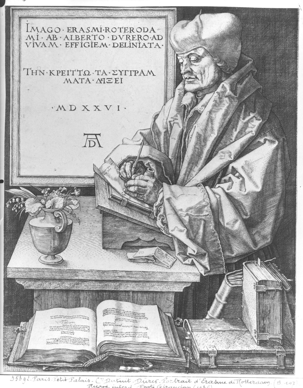 Desiderius Erasmus (1466-1536) av Rotterdam, 1526 av Albrecht Dürer