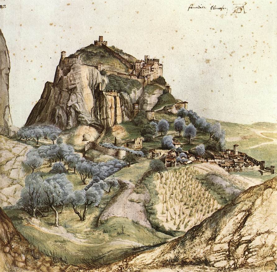 Die Arco slott av Albrecht Dürer