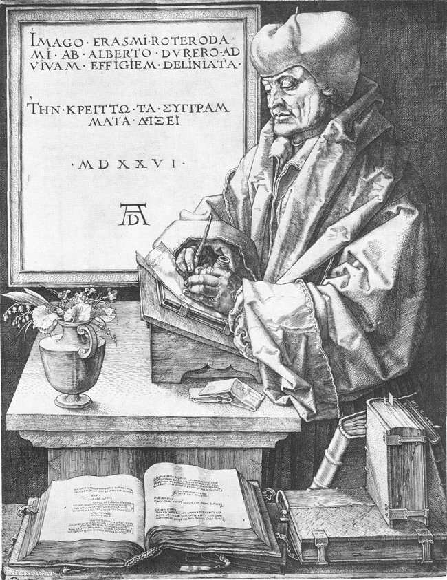 Erasmus av Rotterdam av Albrecht Dürer