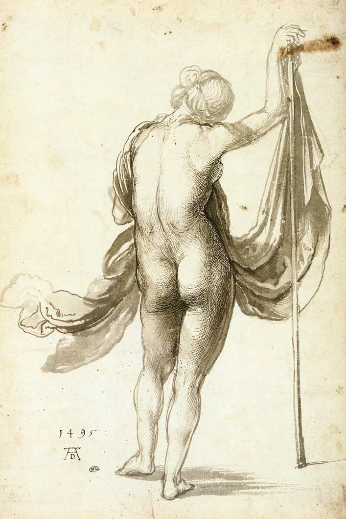 Kvinnelig naken fra bak av Albrecht Dürer