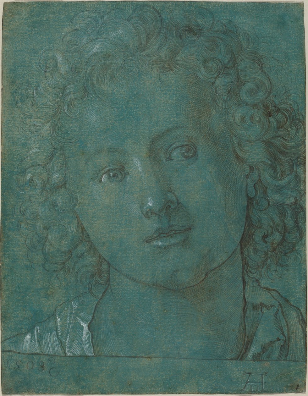 Hodet til en gutt av Albrecht Dürer
