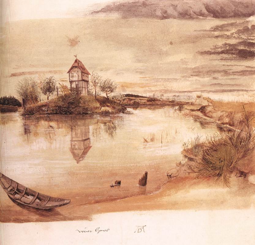 Hus ved en dam av Albrecht Dürer