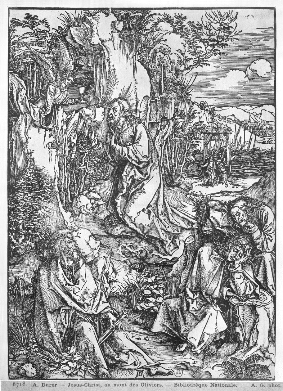 Jesus Kristus på Oljeberget av Albrecht Dürer