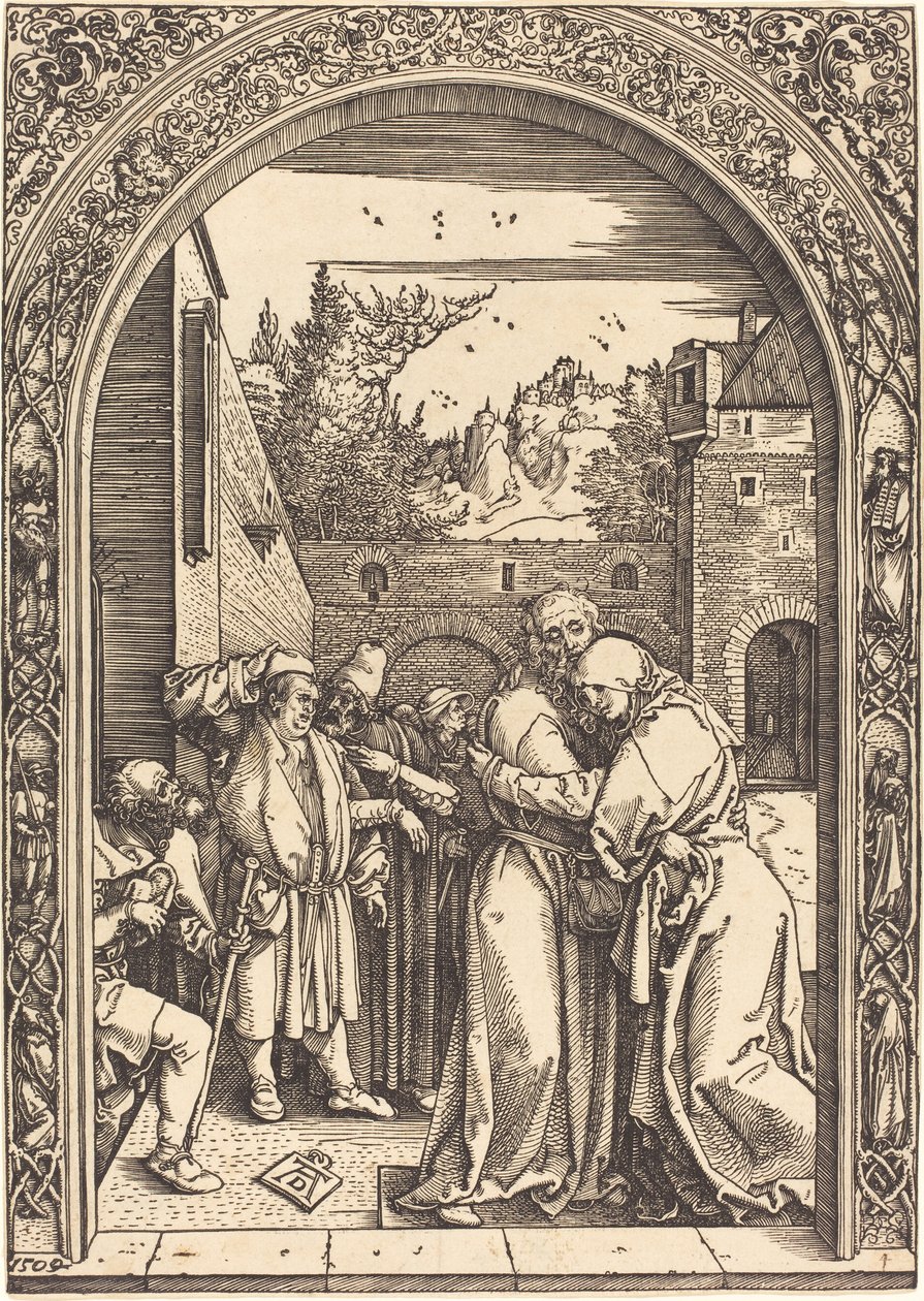 Joachim og Anna ved Golden Gate av Albrecht Dürer