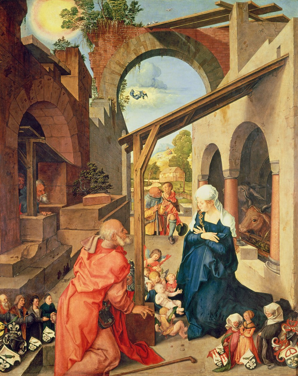 Paumgartner altertavle (sentralt panel), ca. 1500 (tempera på panel) (se også 495745) av Albrecht Dürer