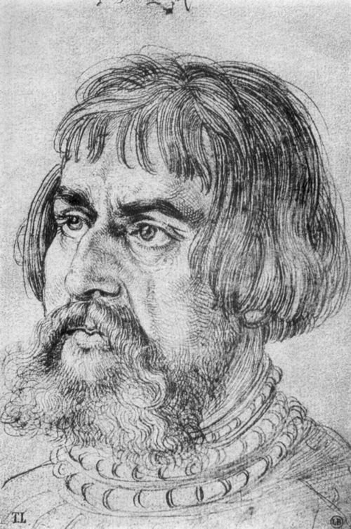 Portrett av Lucas Cranach den eldre av Albrecht Dürer