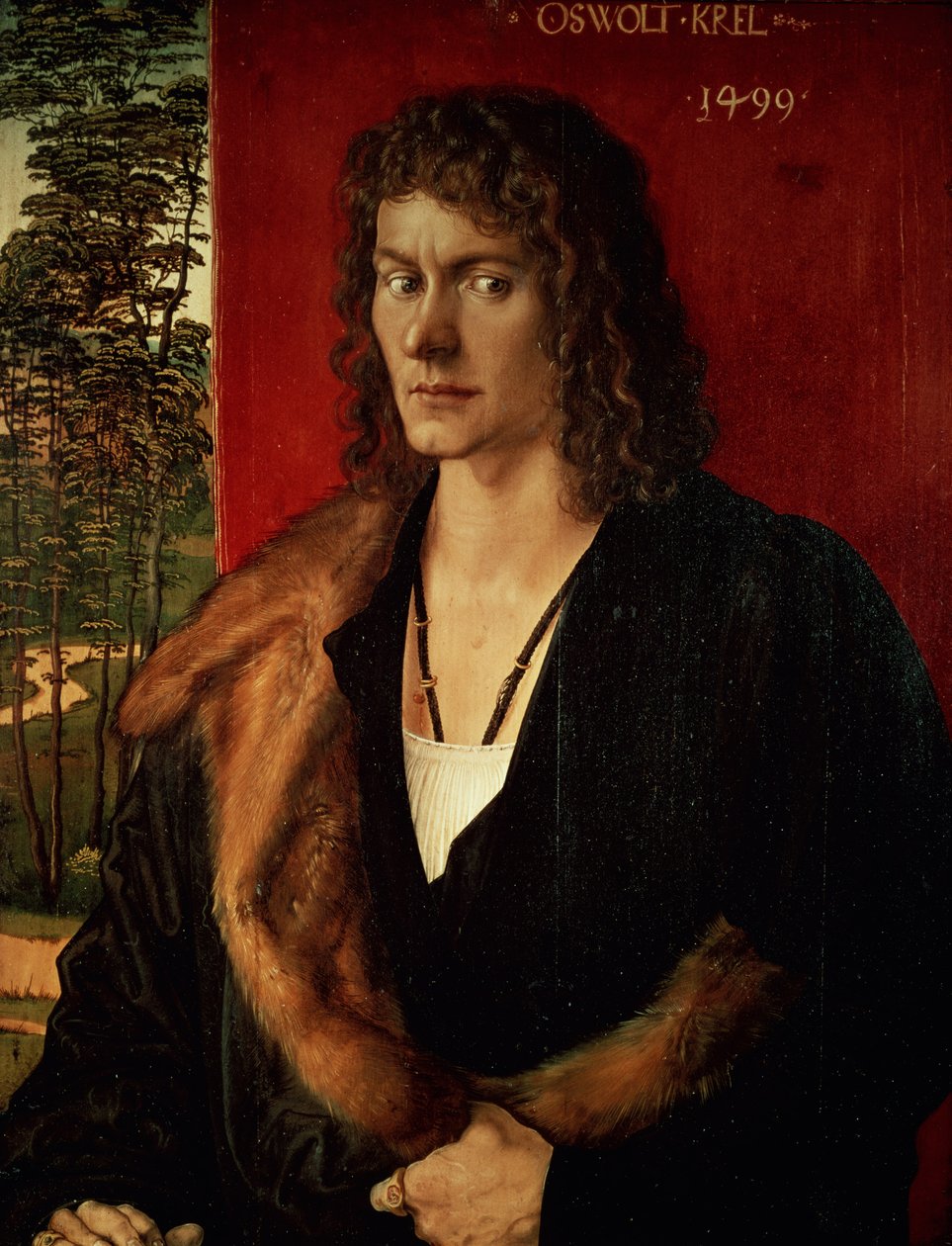 Portrett av Oswolt Krel, 1499 av Albrecht Dürer