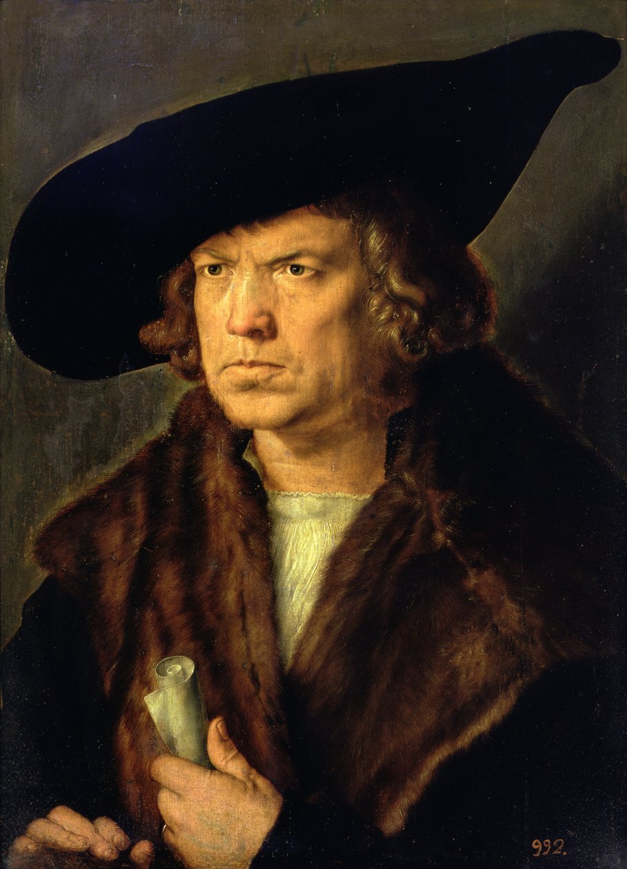 Portrett av en ukjent mann, 1524 av Albrecht Dürer
